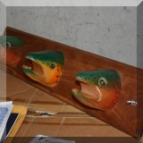 D32. Fishhead coat hangers. 